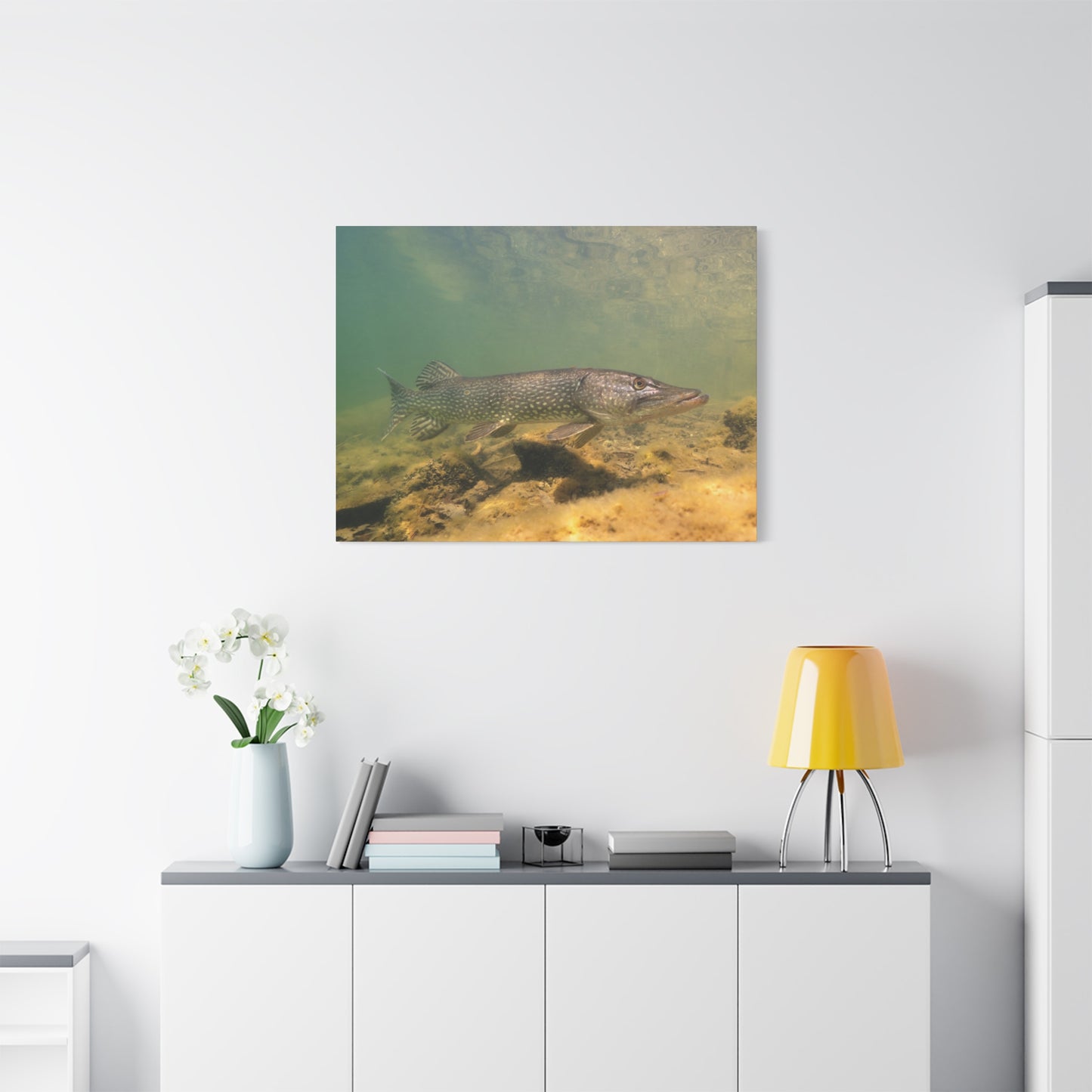 Pike in Motion Canvas Prints